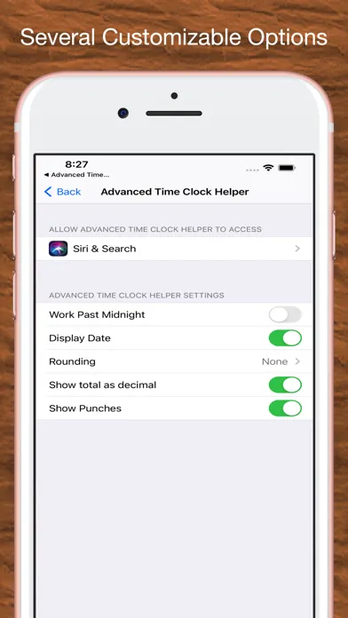 Screenshot di Time Clock Helper - Advanced