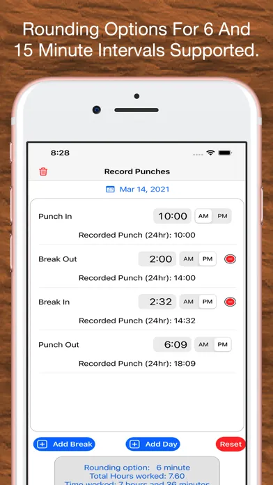 Screenshot di Time Clock Helper - Advanced