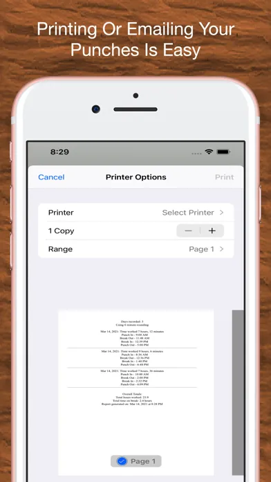 Screenshot di Time Clock Helper - Advanced