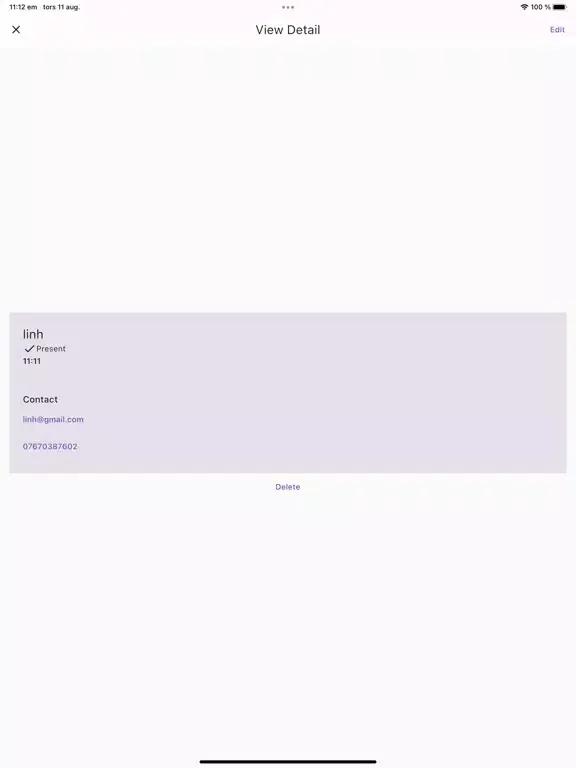 Screenshot di Simple checkin app iPad 