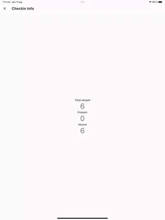 Screenshot di Simple checkin app iPad 