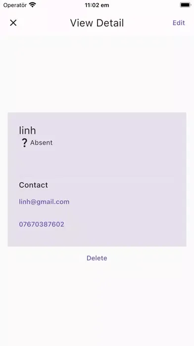 Screenshot di Simple checkin app