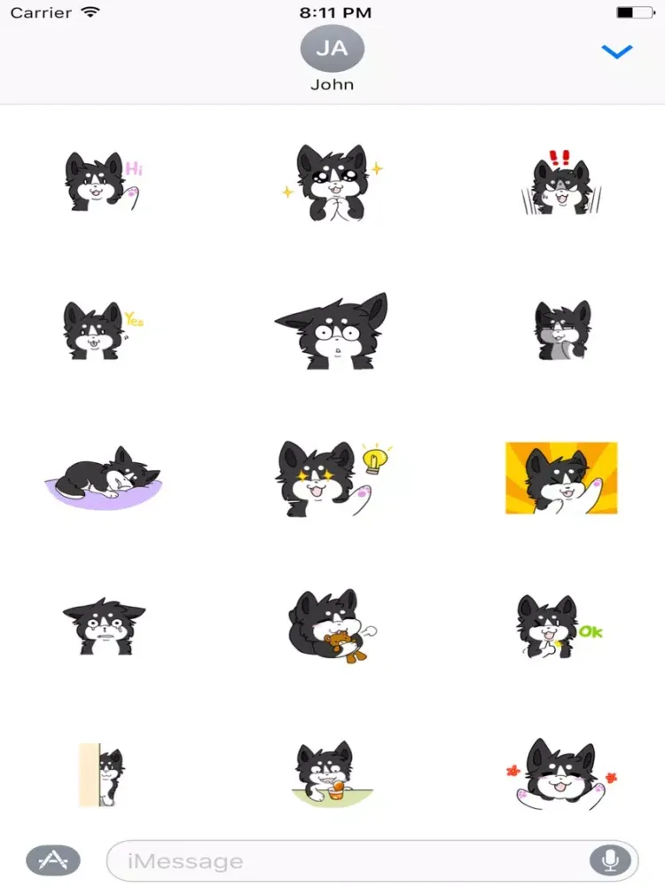 Baby Husky Dog Sticker iPad 應用截圖