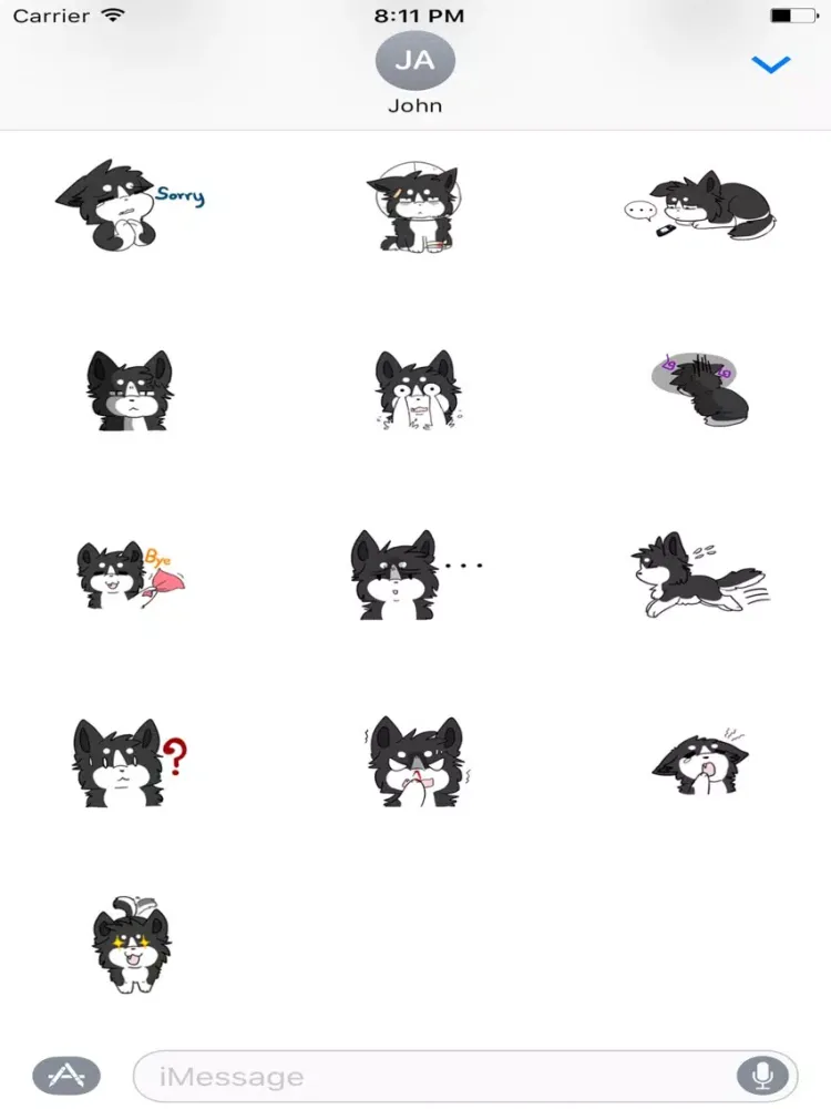 Baby Husky Dog Sticker iPad 應用截圖