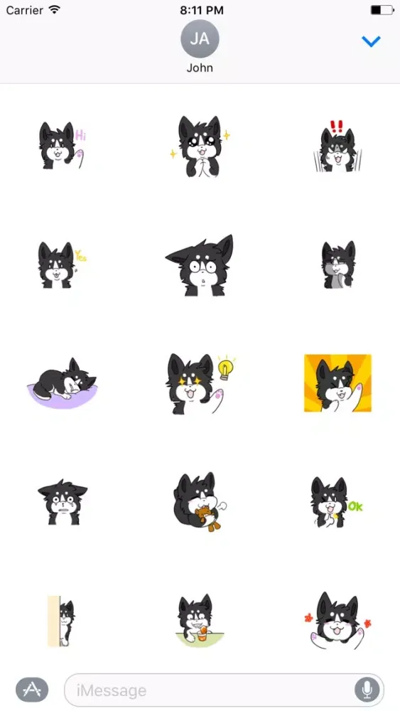 Baby Husky Dog Sticker應用截圖