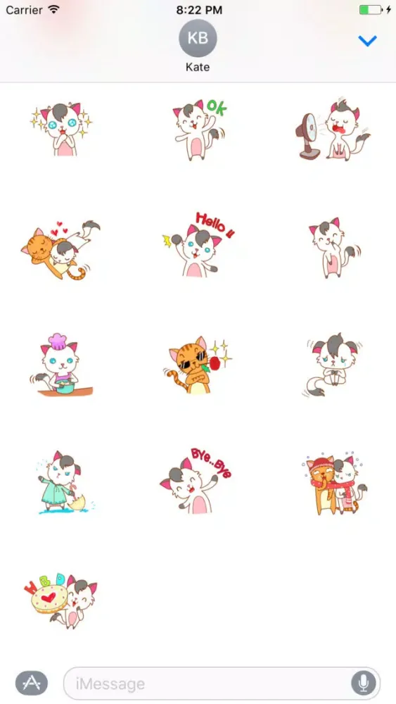Cat Couple Sticker स्क्रीनशॉट