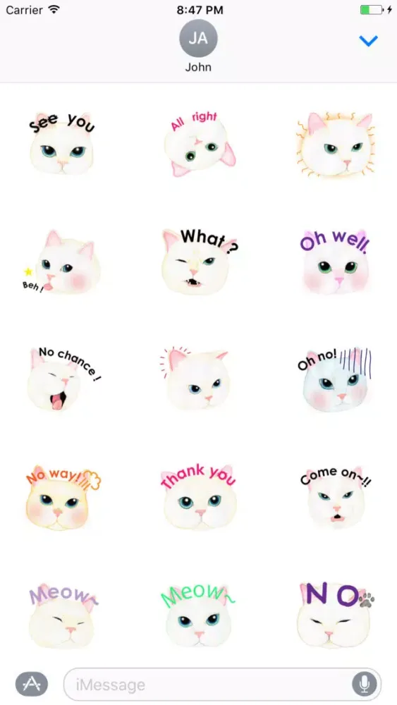 Cat Face Sticker应用截图