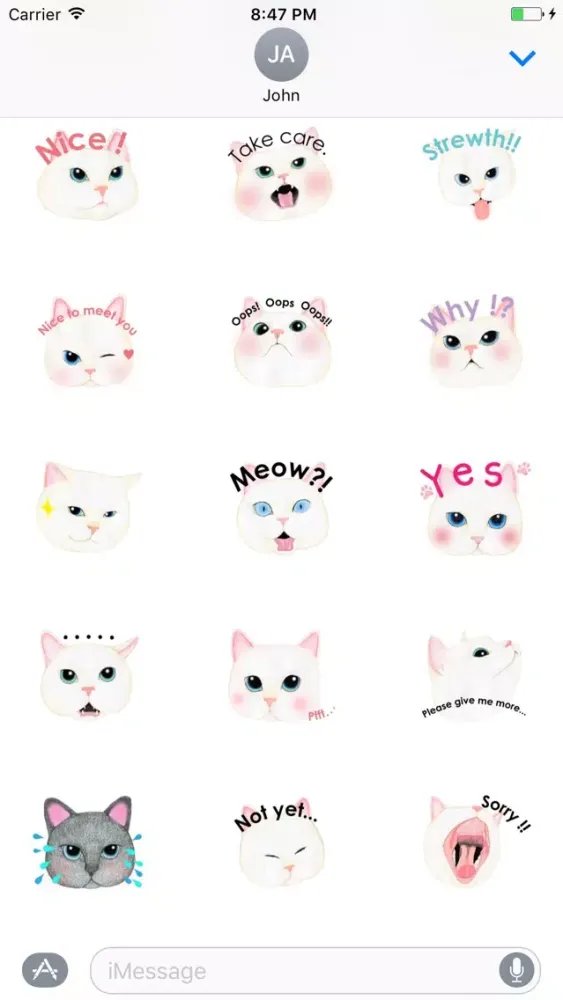 Cat Face Sticker应用截图