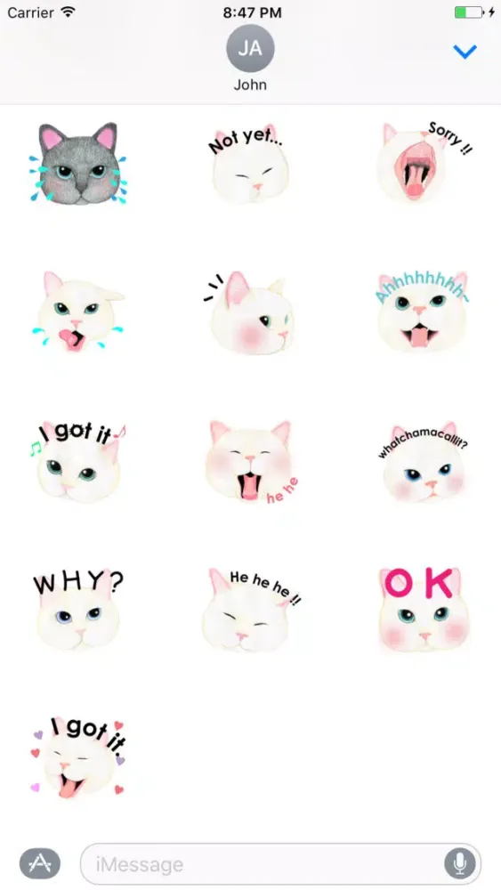 Cat Face Sticker应用截图