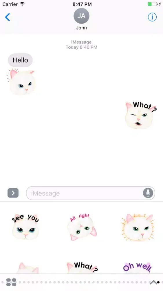 Cat Face Sticker应用截图