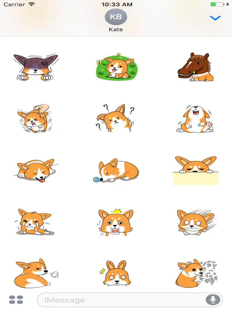 Corgi Life Sticker iPad  स्क्रीनशॉट