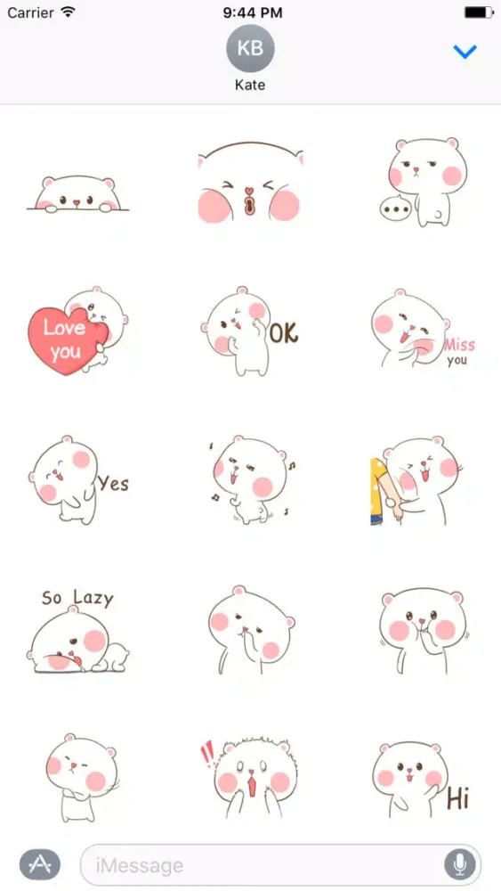 Cute Bear Sticker應用截圖