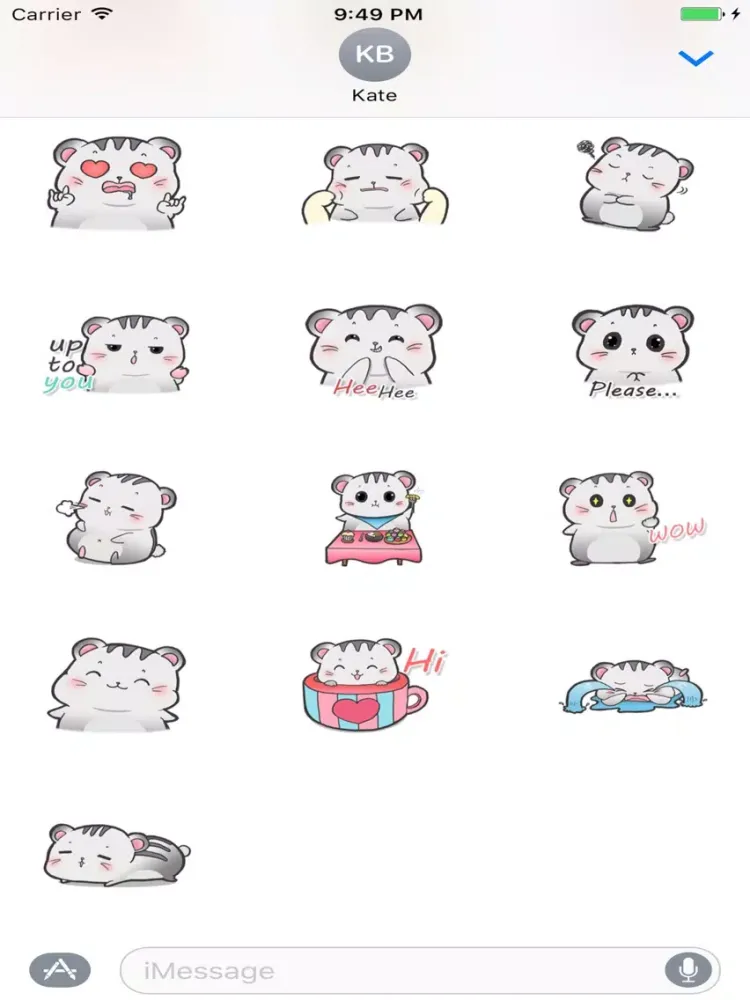 Cute Mouse Sticker iPad  Screenshots
