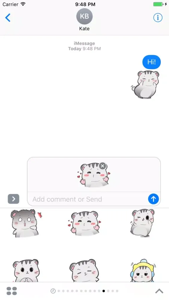 Cute Mouse Sticker Screenshots