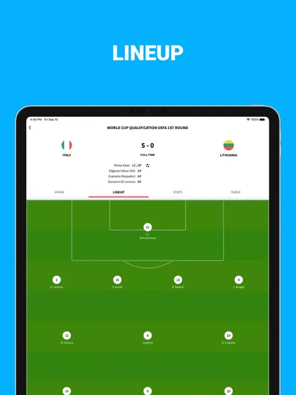 Capturas de pantalla de Live Score - Football Scores iPad 