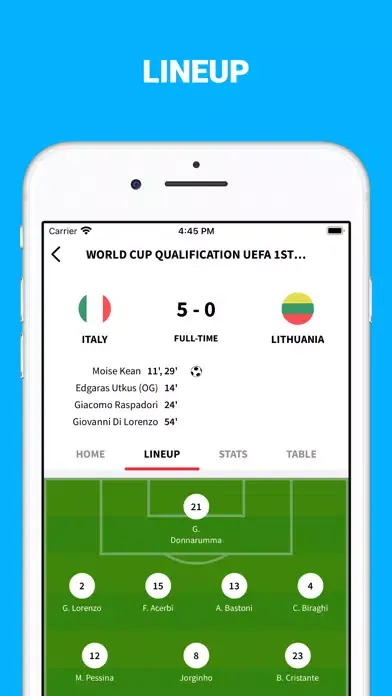 Capturas de pantalla de Live Score - Football Scores