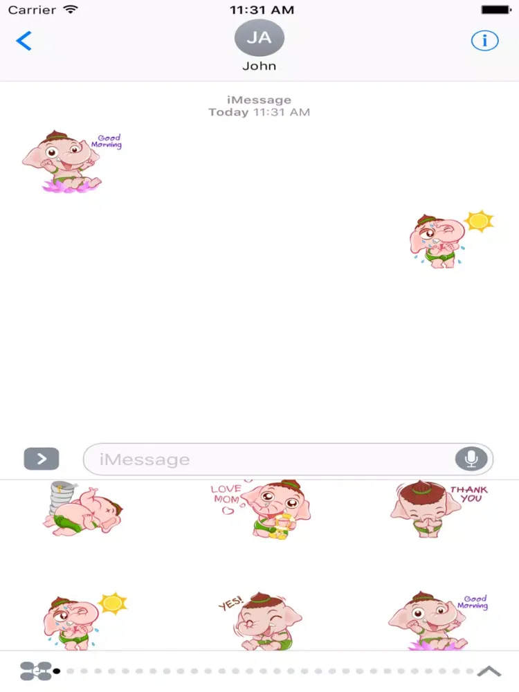 صور Elephant Sticker iPad 