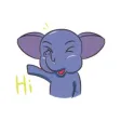 Funny Elephant Sticker