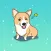 Happy Corgi Aniamted Sticker