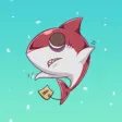 Happy Shark Sticker Happy Shark Sticker