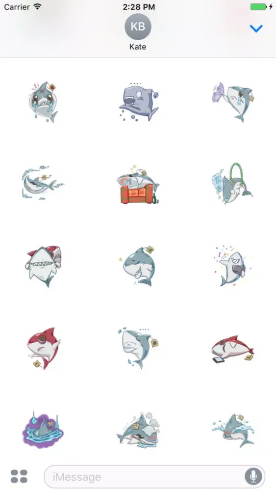 Capturas de pantalla de Happy Shark Sticker