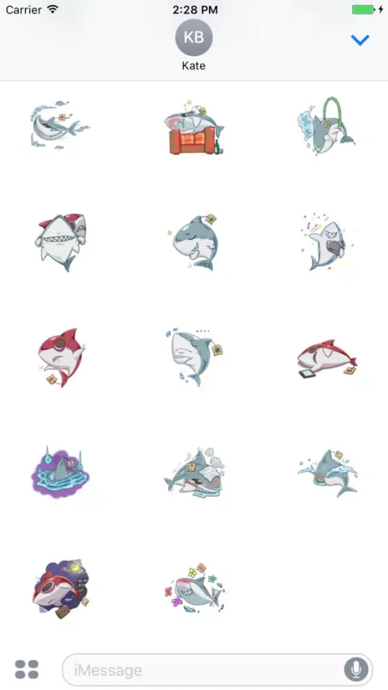 Capturas de pantalla de Happy Shark Sticker