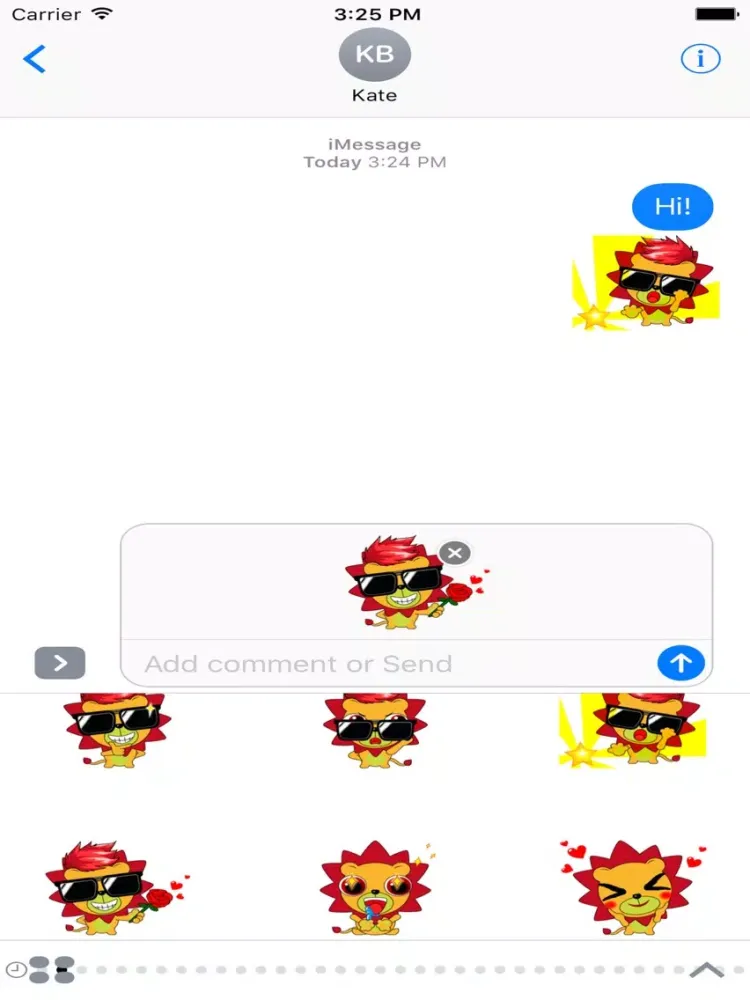 Скриншоты Lion Sticker iPad 