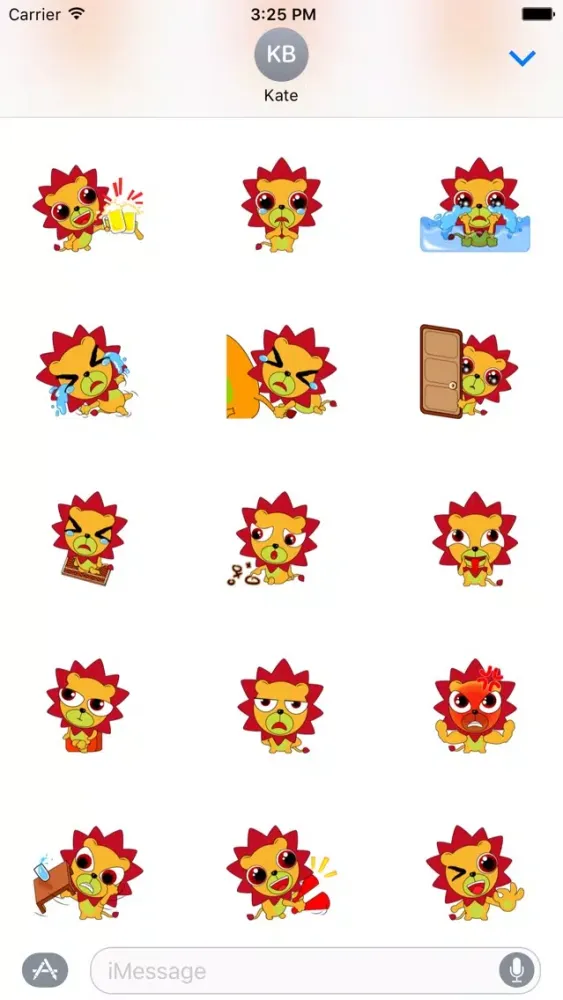 Скриншоты Lion Sticker