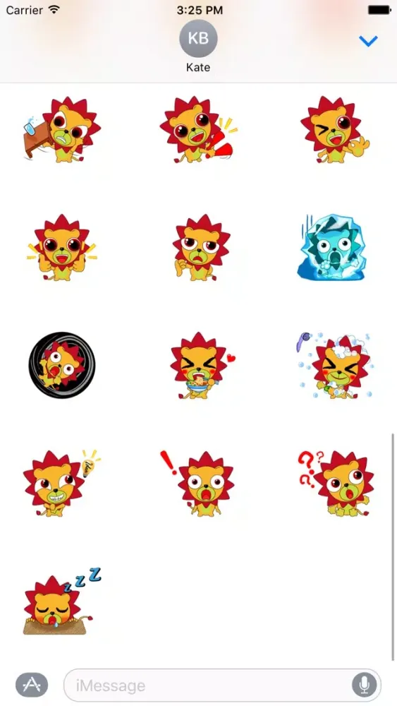 Скриншоты Lion Sticker