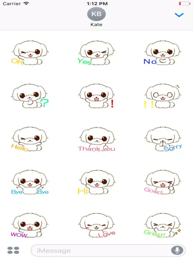 Capturas de pantalla de Little Maltese Animated Sticker iPad 