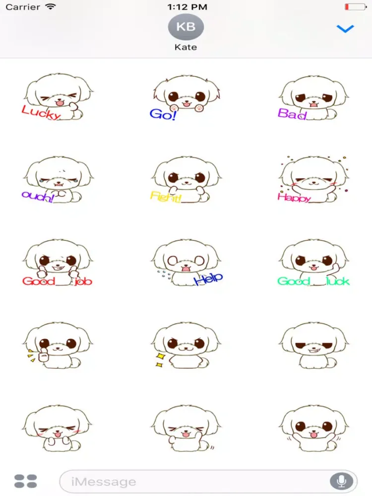 Capturas de pantalla de Little Maltese Animated Sticker iPad 