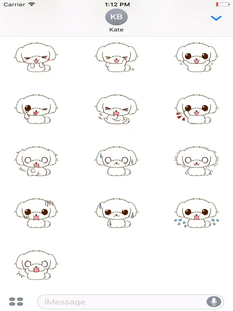 Capturas de pantalla de Little Maltese Animated Sticker iPad 