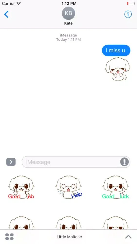 Capturas de pantalla de Little Maltese Animated Sticker