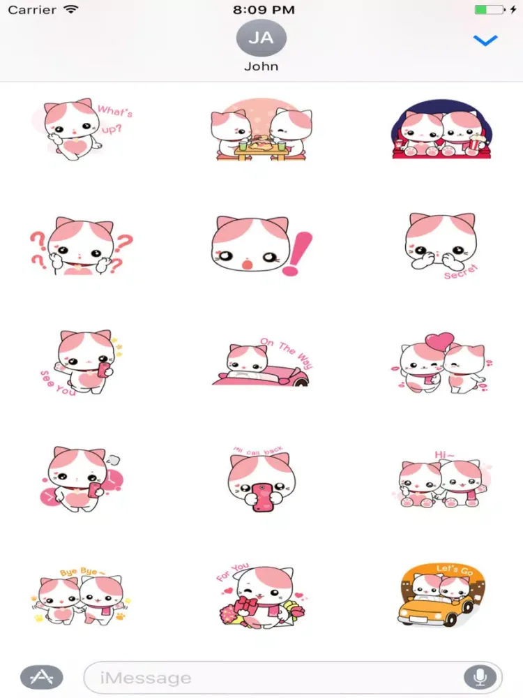 Скриншоты Lovely Kitten Sticker iPad 