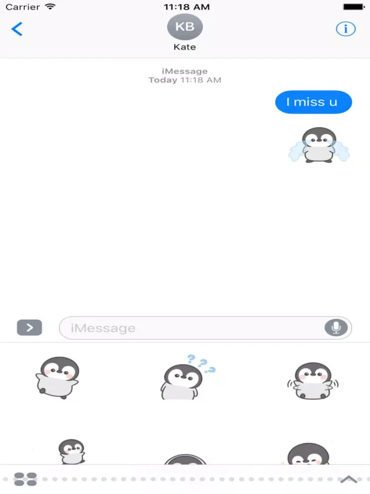 Zrzuty ekranu Lovely Penguin Animated Sticker iPad 