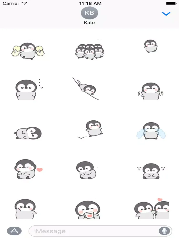 Zrzuty ekranu Lovely Penguin Animated Sticker iPad 