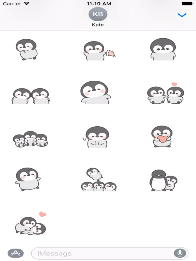 Zrzuty ekranu Lovely Penguin Animated Sticker iPad 