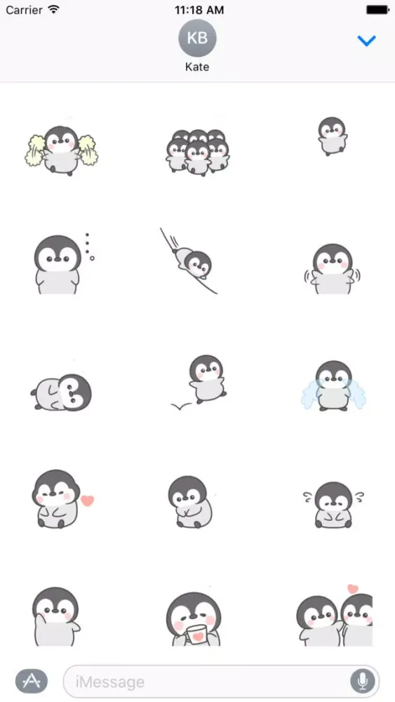 Zrzuty ekranu Lovely Penguin Animated Sticker