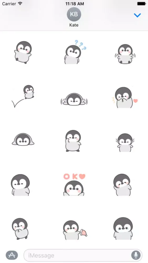 Zrzuty ekranu Lovely Penguin Animated Sticker
