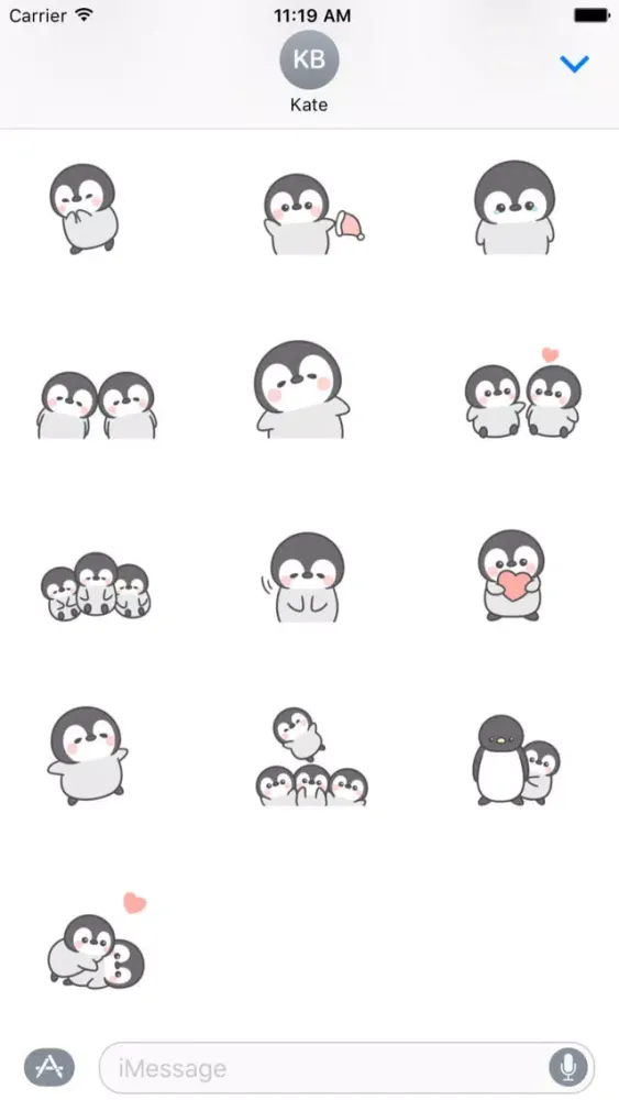 Zrzuty ekranu Lovely Penguin Animated Sticker