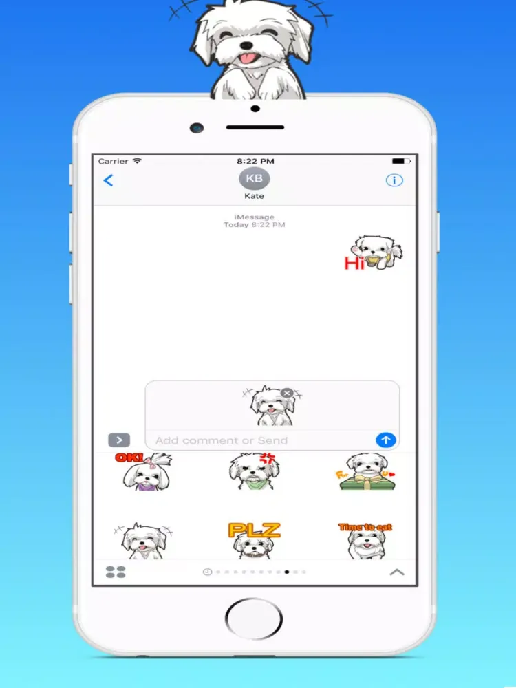 Maltese Dog Sticker iPad  سکرین شاٹس