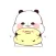 Panda And Friend Sticker