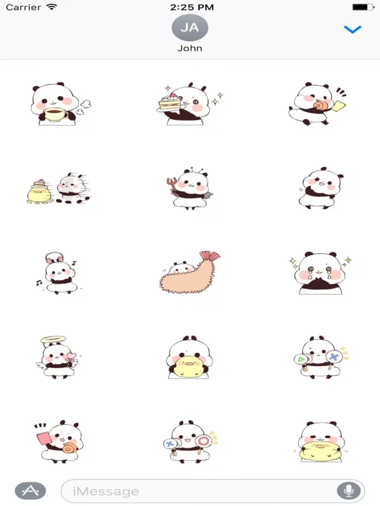 Ảnh chụp màn hình của Panda And Friend Sticker iPad 
