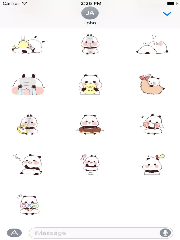 Ảnh chụp màn hình của Panda And Friend Sticker iPad 
