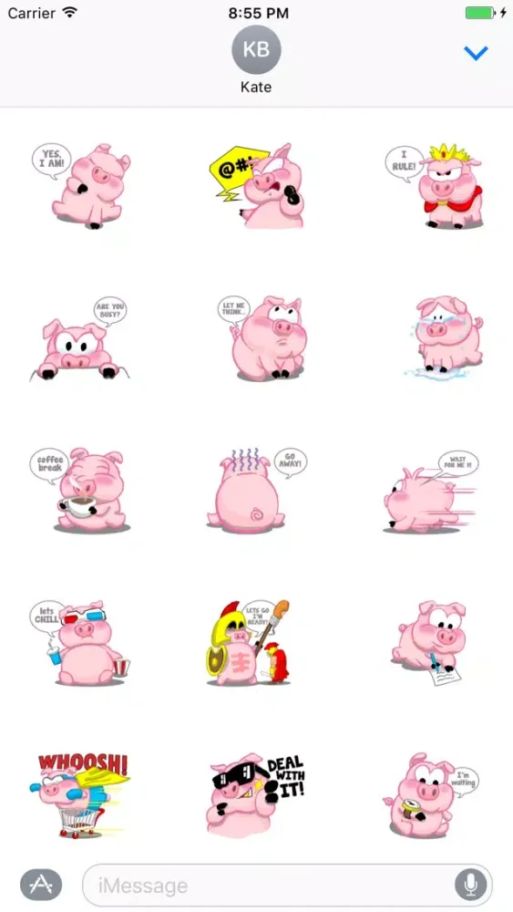 Zrzuty ekranu Piggy Sticker