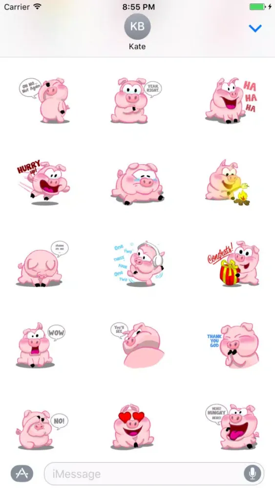 Zrzuty ekranu Piggy Sticker
