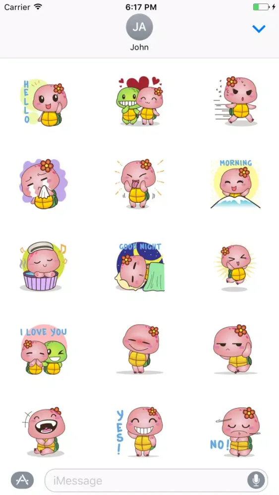 تصاویر Pika Pink Turtle Sticker