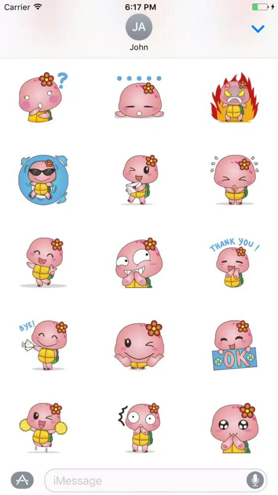 تصاویر Pika Pink Turtle Sticker