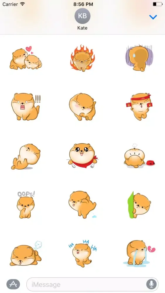 Ảnh chụp màn hình của Puppy Pom Dog Sticker