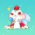 Squirrel King Sticker